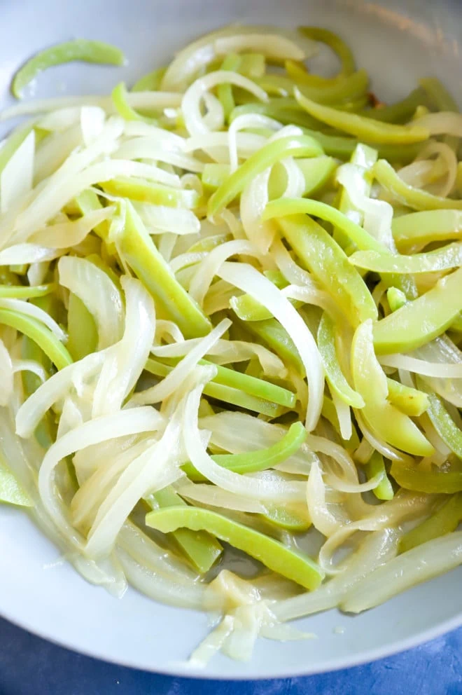 Image of beer braised vegetables cooked