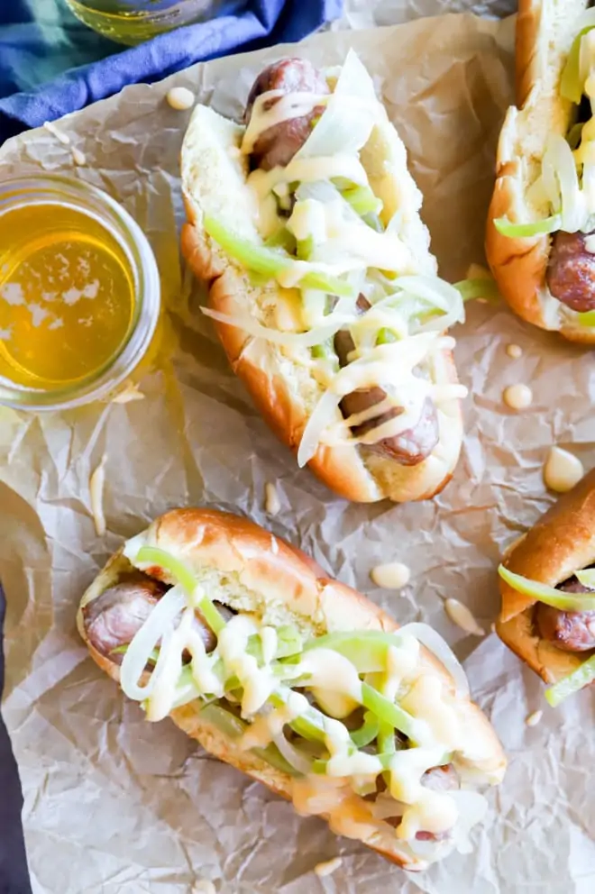 Pan-Fried Beer and Onion Bratwurst - Craving Tasty