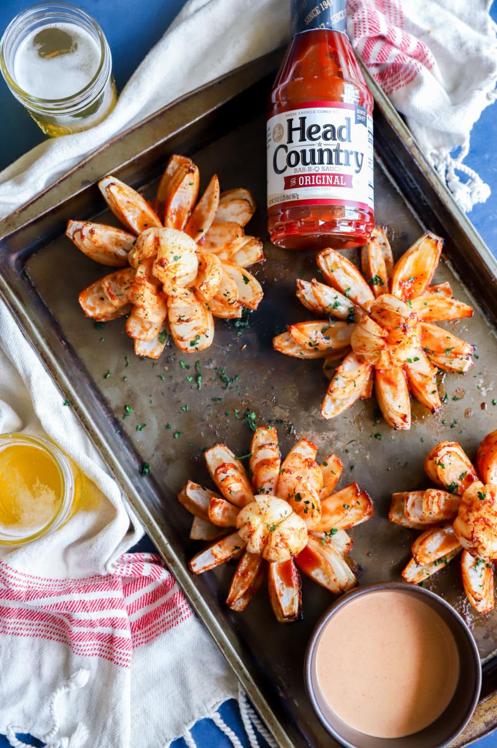 BBQ Grilled Blooming Onion Cake 'n Knife