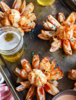 Picture of tailgating appetizer recipe with beer