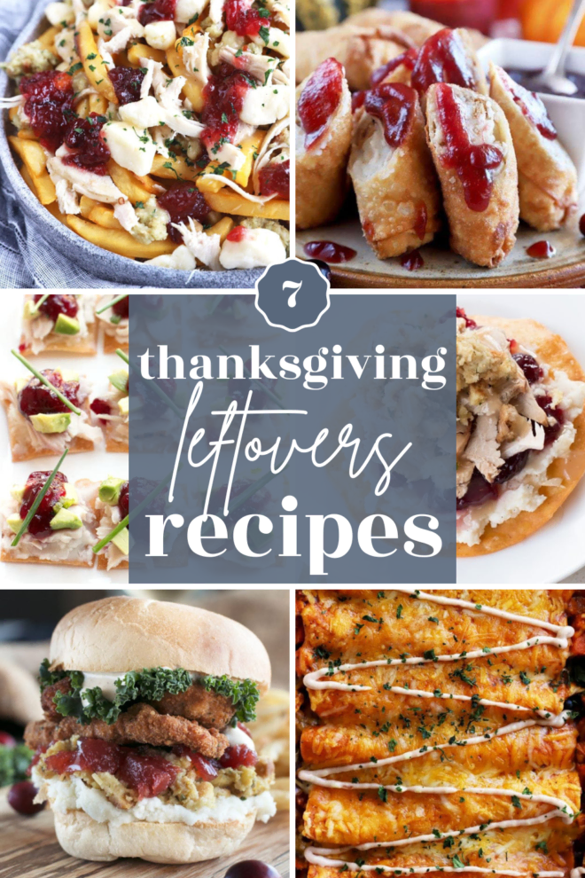 7 Thanksgiving Leftovers Recipes round up image