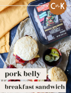 Pork Belly Breakfast Sandwich Pinterest Photo