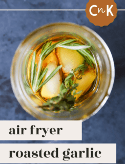 Air Fryer Roasted Garlic Pinterest Picture