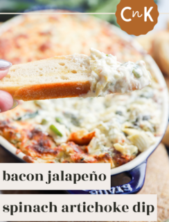 Bacon Jalapeño Spinach Artichoke Dip Pinterest Photo