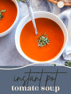 Instant Pot Tomato Soup Pinterest Image