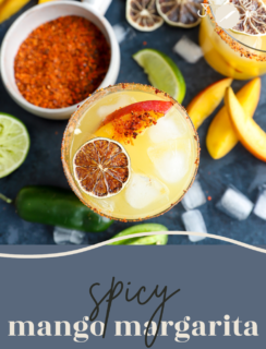 Spicy Mango Margarita Pinterest Image