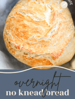 Overnight No Knead Bread Pin Image