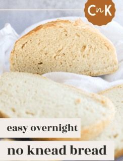 Overnight No Knead Bread Pin Photograph