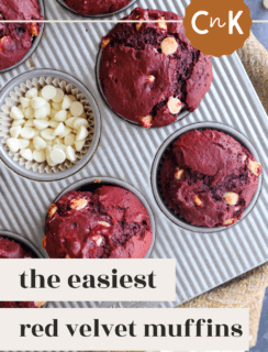 Red velvet muffins pinterest picture