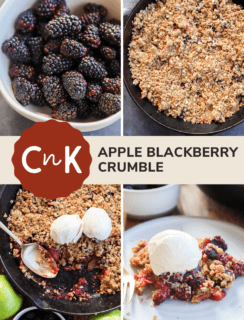 Apple blackberry crumble pinterest picture