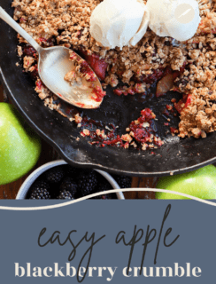 Apple blackberry crumble pinterest photo