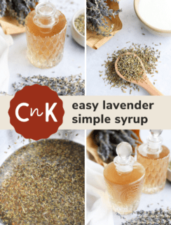 Lavender Simple Syrup Pin Picture