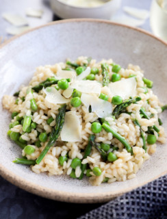 Picture of spring recipe with green vegetables