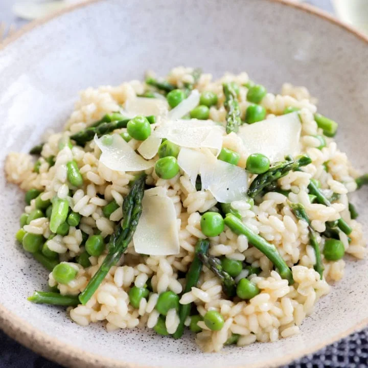 Picture of spring recipe with green vegetables