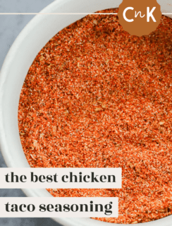 Chicken taco seasoning pinterest image