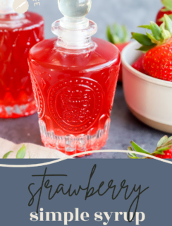 Strawberry simple syrup pinterest photo