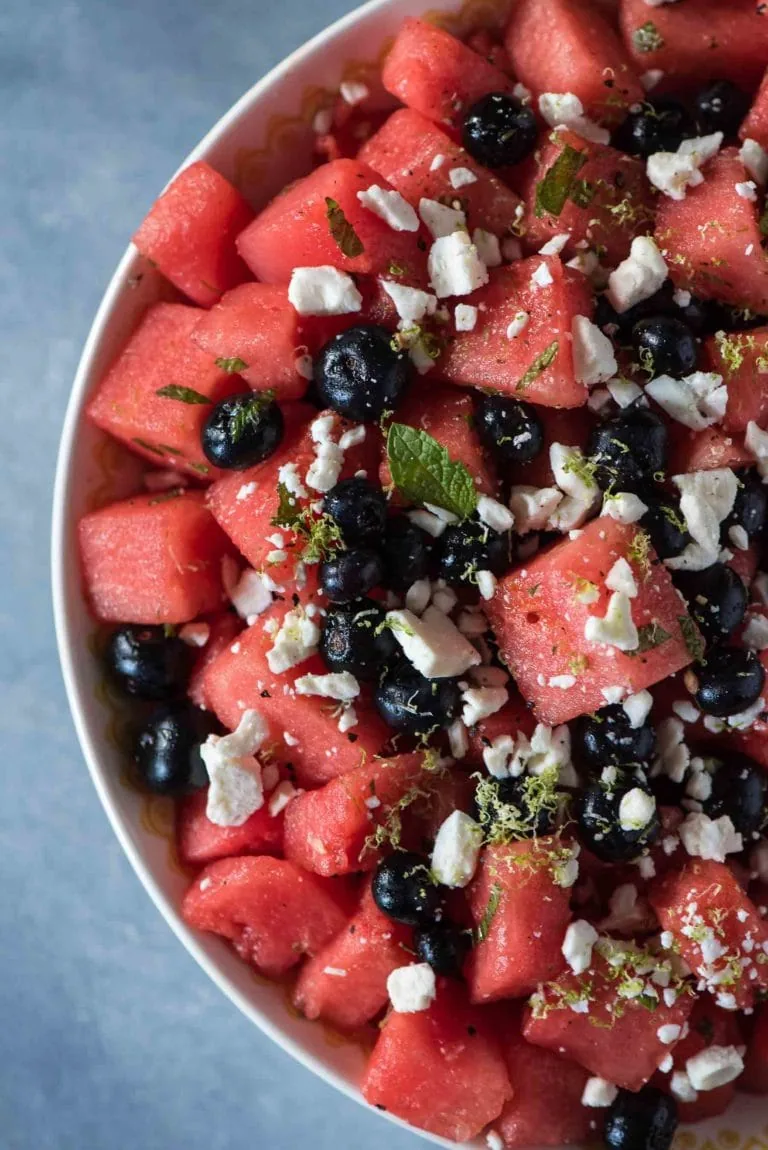 blueberry watermelon salad image