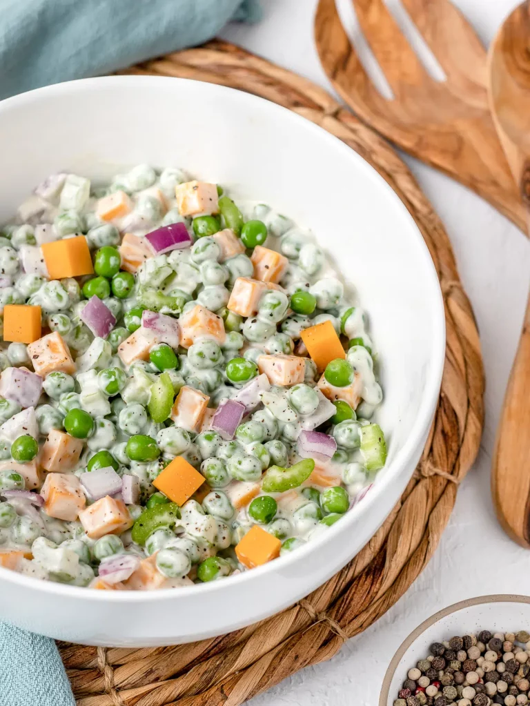 english pea salad image