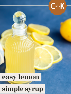 Lemon Simple Syrup Pinterest Image