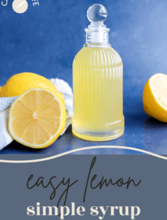 Lemon Simple Syrup Pinterest Graphic