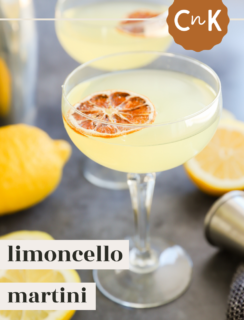 Limoncello Martini Pinterest Image