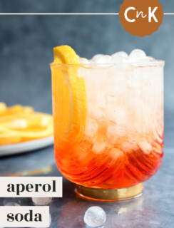 Aperol Soda cocktail pinterest picture