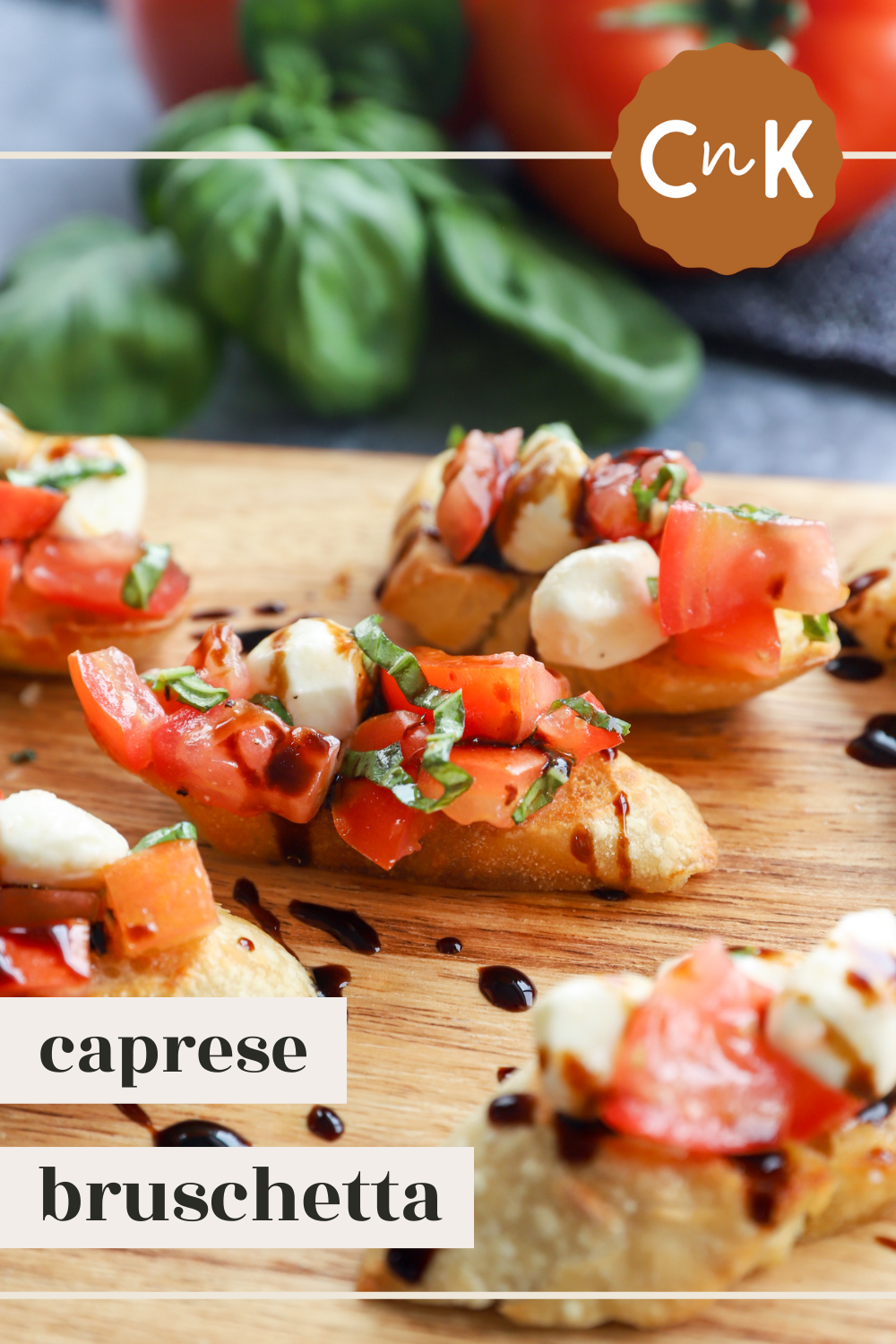 Caprese bruschetta Pin picture