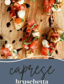 Caprese bruschetta Pin photo