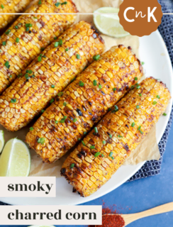 Charred Blackened Corn Pinterest Image