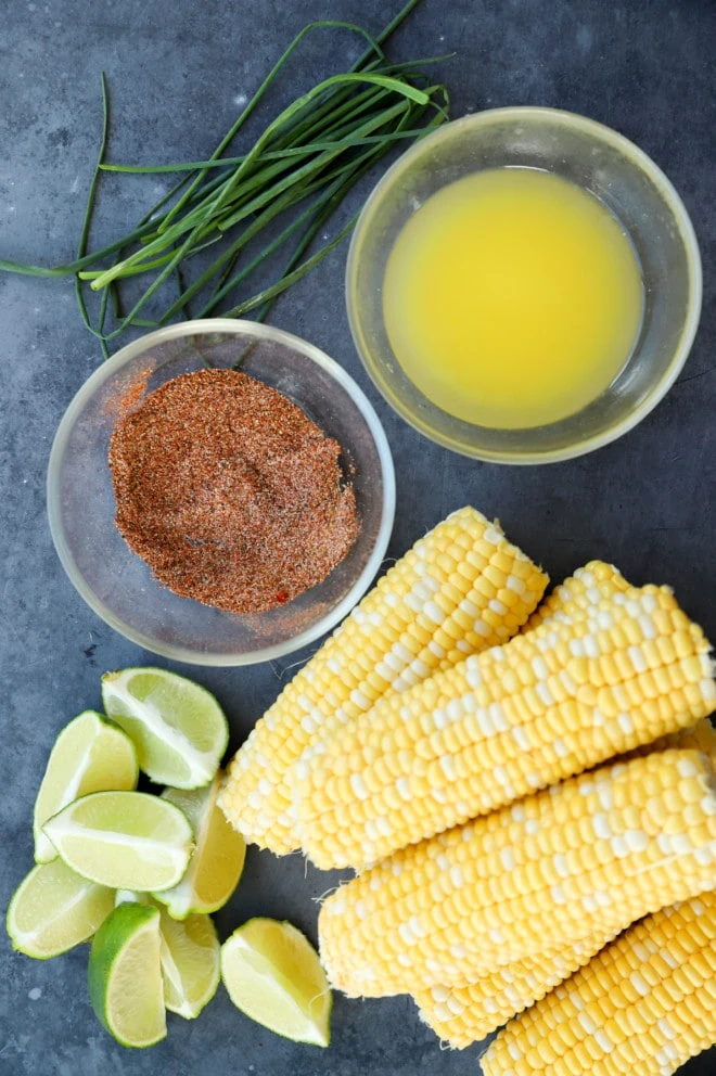 Ingredients for charred corn image