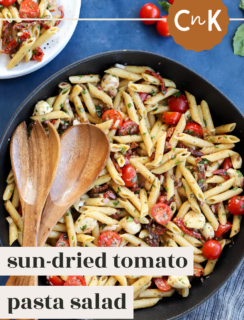 Sun Dried Tomato Pasta Salad Pin Image