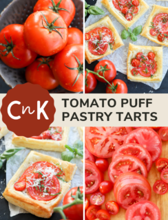 Tomato tart pinterest image