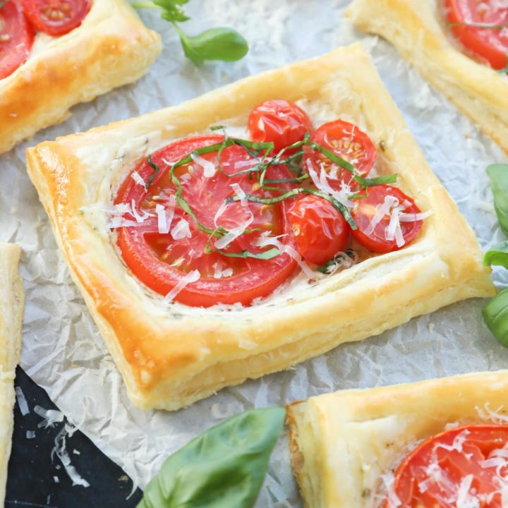 Image of summery appetizer with basil