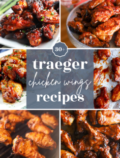 Traeger chicken wings pinterest image