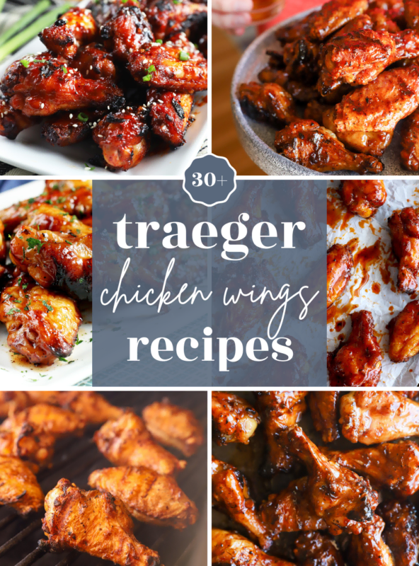 Traeger chicken wings pinterest image