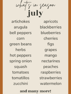 what's in season in july image pinterest