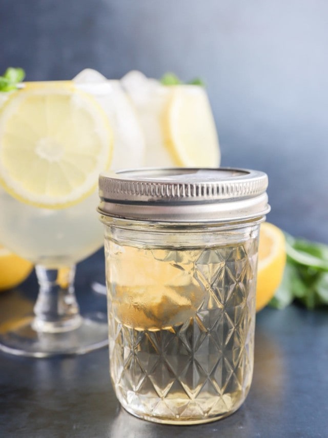 basil simple syrup Cake 'n Knife