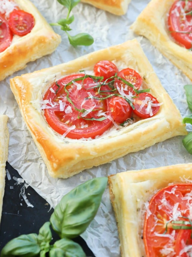tomato puff pastry tarts Cake 'n Knife