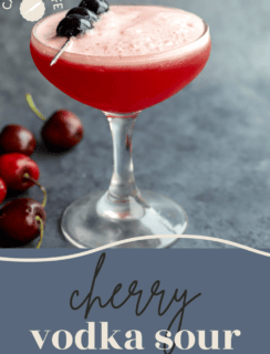 Cherry Vodka Sour Pinterest Photo