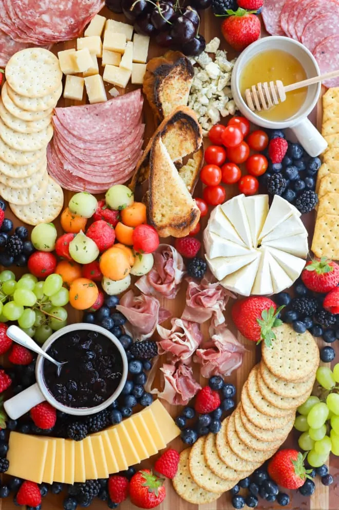 Image of summer charcuterie board