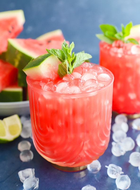 Picture of glasses with pink cocktails