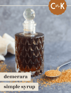 Demerara simple syrup Pinterest image