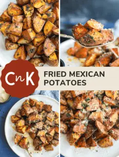 Fried Mexican Potatoes Pin Graphic
