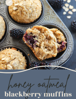 Honey blackberry oatmeal muffins pinterest photo