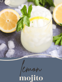 Lemon Mojito pinterest graphic