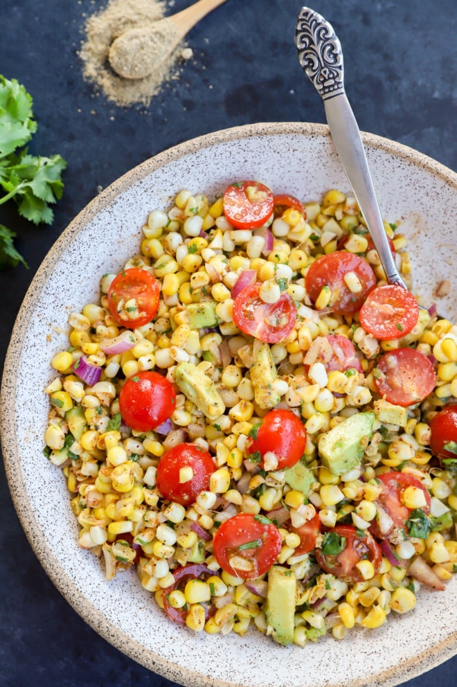 Easy summer side dish that's ready in 20 minutes in a bowl image