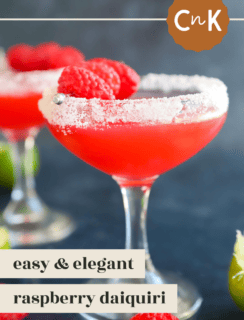 Raspberry daiquiri pinterest image