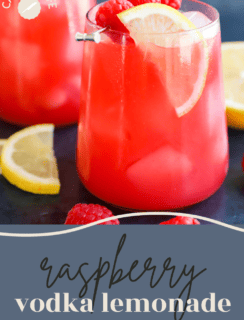 Raspberry Vodka Lemonade Pinterest image