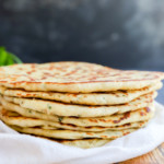 Stack of Turkish bread bazlama