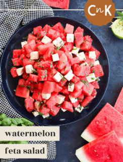 Watermelon Feta Salad Pinterest Image